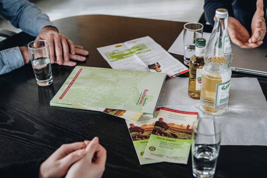 Reichenau-Gemüse eG - Meeting im Sitzungsraum