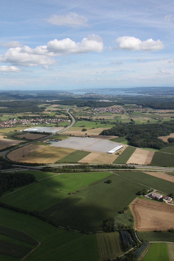 Reichenau-Gemüse eG - Gärtnersiedlung "Beuren" Luftaufnahme