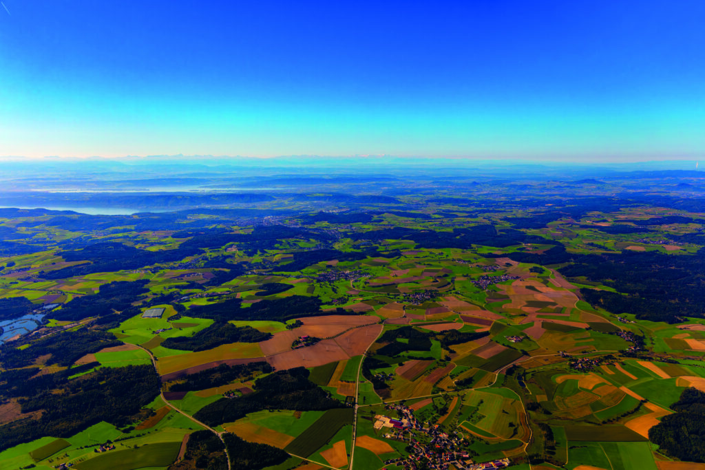 Reichenau-Gemüse eG - Luftaufnahmen Hegau, See, Weitblick
